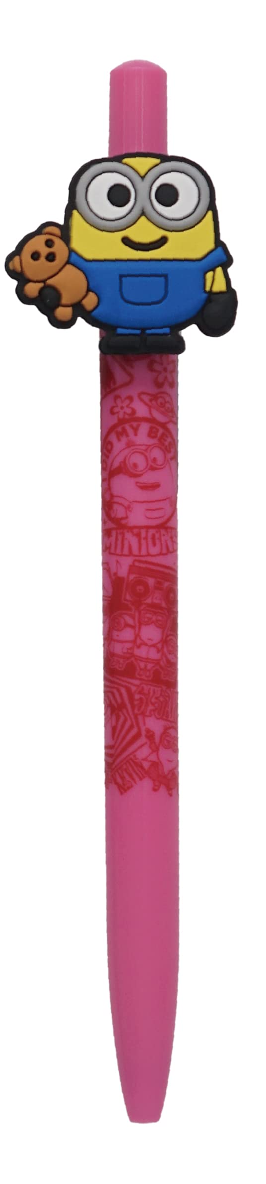 Bolígrafo Universal Minions 2 Bob Soft Touch De Tinta Negra - Venta Internacional.