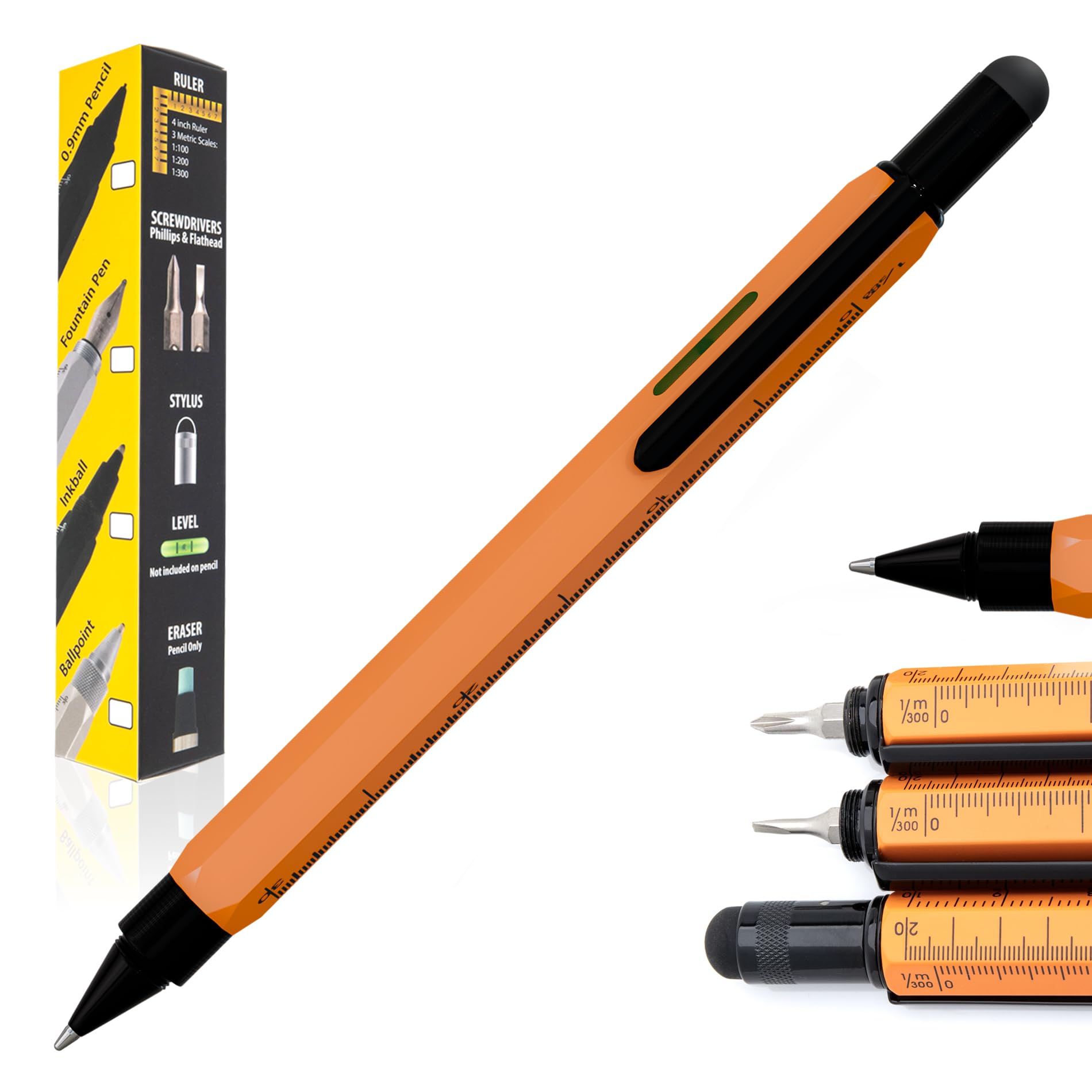 Bolígrafo Multifuncional Monteverde Usa 9 En 1 Tool Naranja - Venta Internacional.