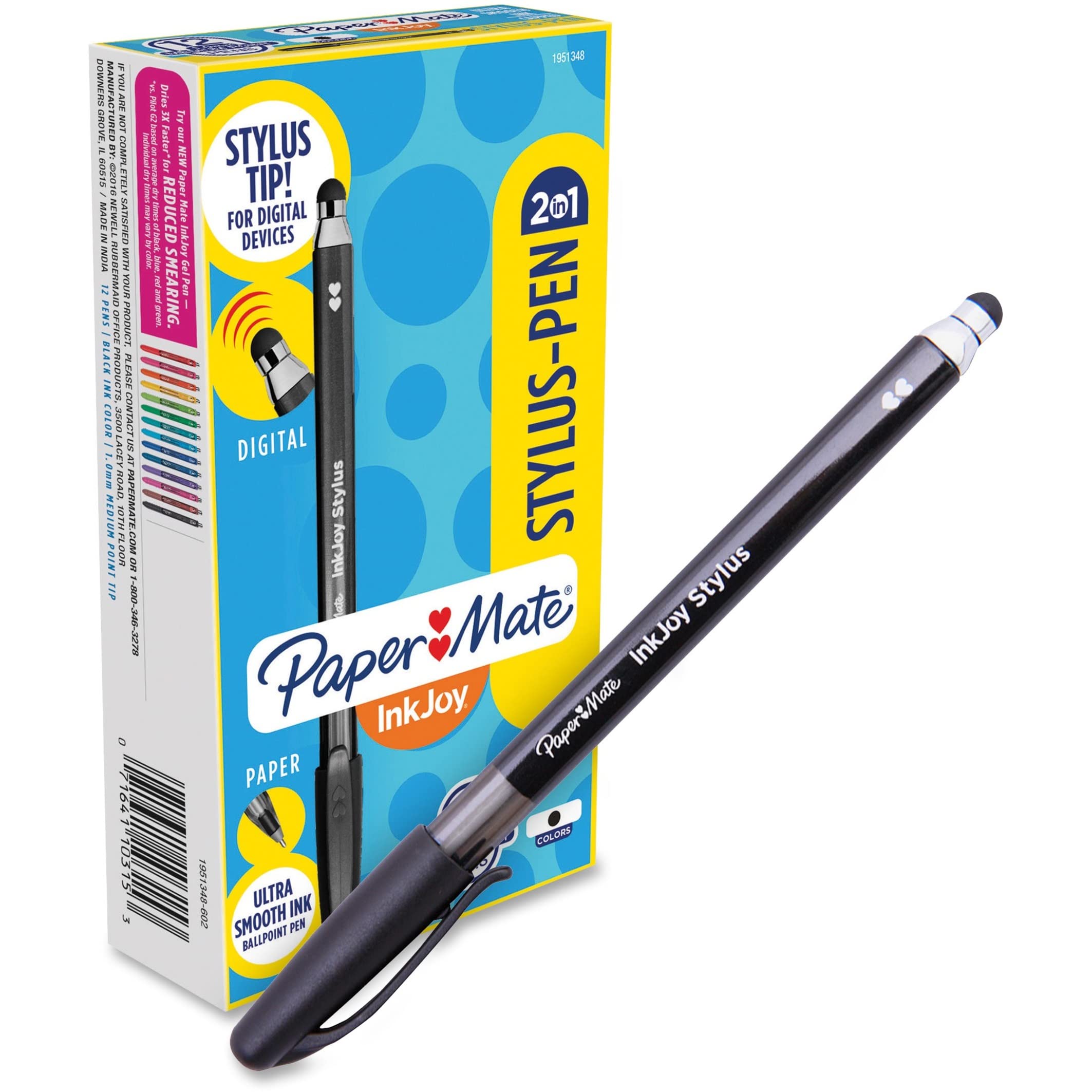 Lápiz Capacitivo Paper Mate 2 En 1 Inkjoy Para Dispositivos Digitales - Venta Internacional.