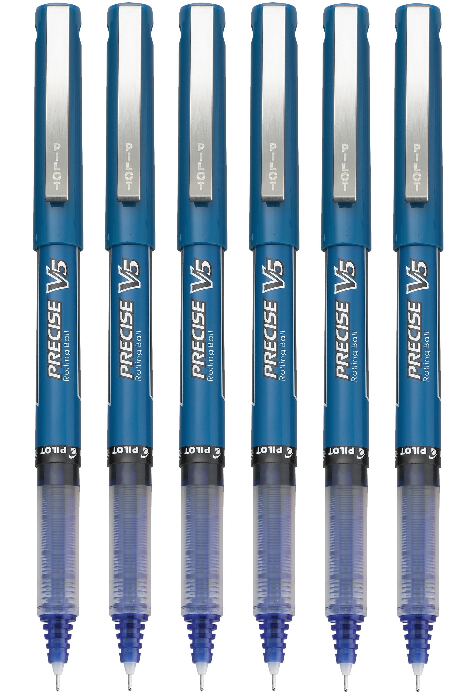 Foto 1 | Bolígrafos Con Ruedas Pilot Precise V5  Extra Finos  Color Azul  Paquete De 6 - Venta Internacional.