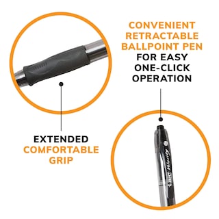 Foto 6 | Bolígrafo Retráctil Bold Bic Glide Bold 1 6 Mm Negro Paquete De 36 - Venta Internacional.