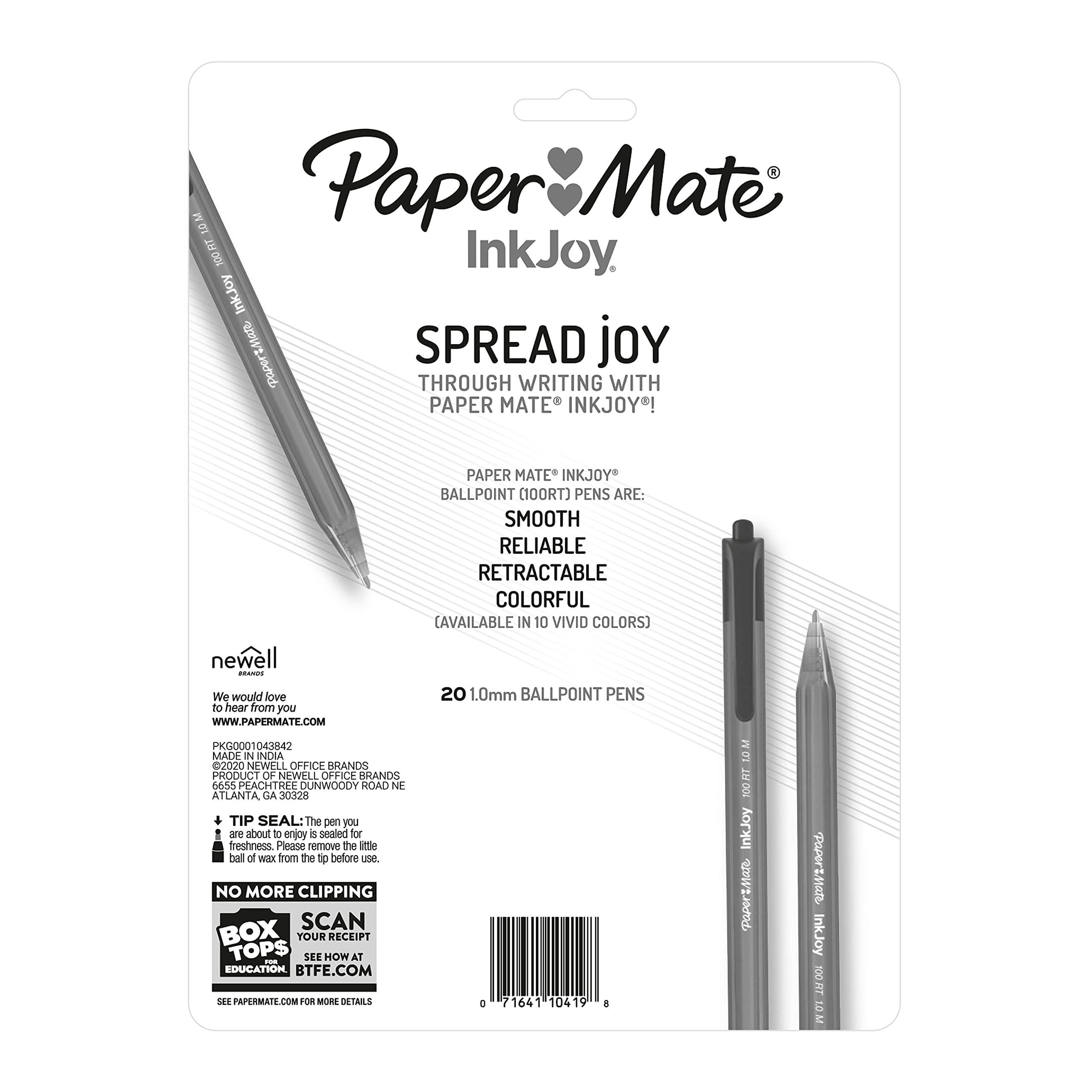 Foto 8 pulgar | Bolígrafos Paper Mate Inkjoy 100rt  Tamaño Mediano  1 Mm  20 Cm - Venta Internacional.