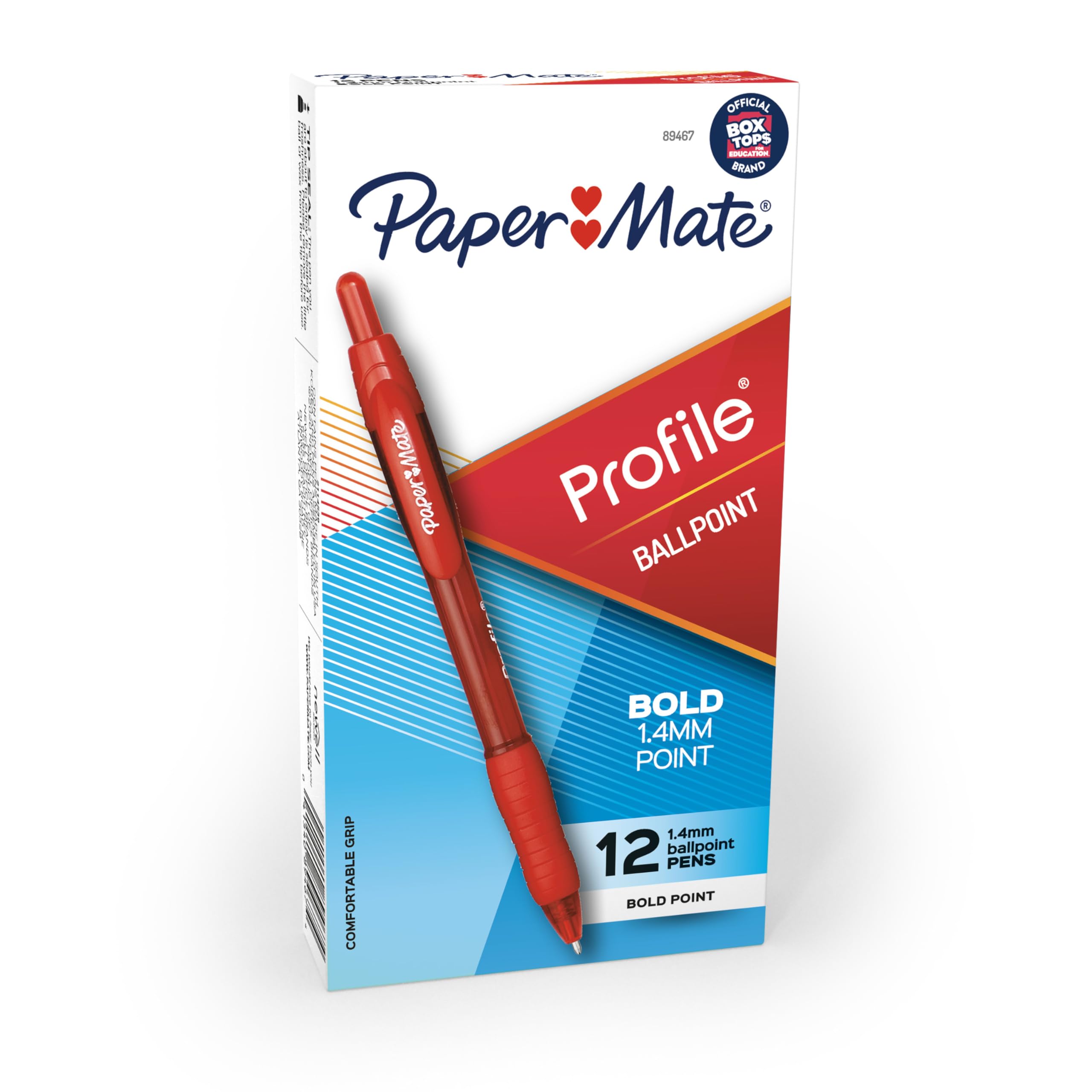Bolígrafos Paper Mate Profile  Retráctiles  Rojo Intenso  1 4 Mm - Venta Internacional.