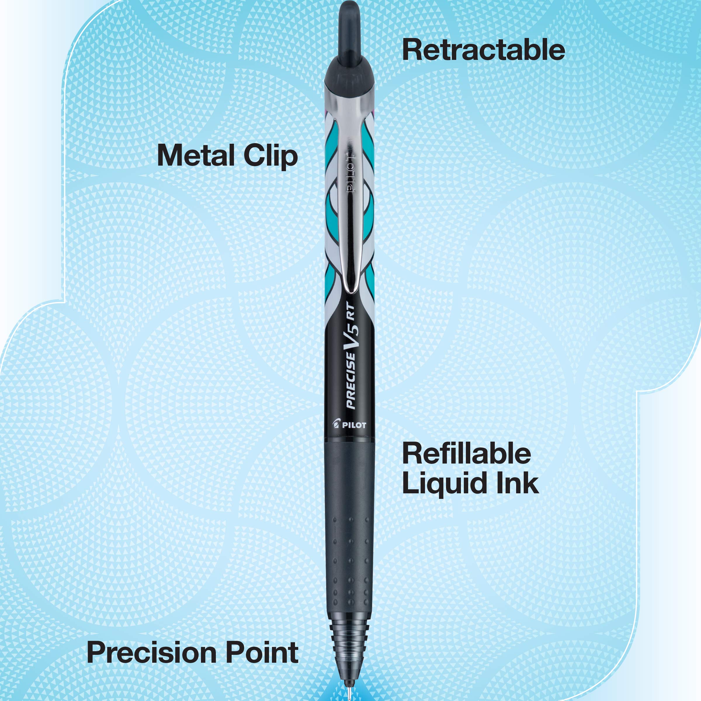 Foto 2 | Bolígrafos Con Ruedas Pilot Precise V5  Colección Rt Deco - Venta Internacional.