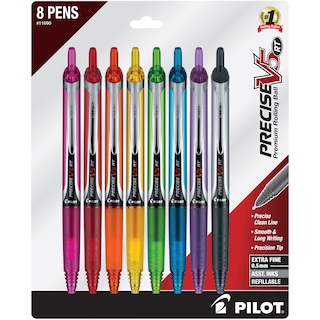 Foto 1 | Bolígrafos Con Ruedas Pilot Precise V5 Rt Extrafinos De 0 5 Mm 8 Unidades - Venta Internacional.