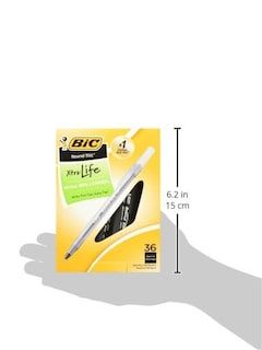 Foto 3 | Bolígrafos De Tinta Bic Round Stic Xtra Life 1.0 Mm Black 144 - Venta Internacional.
