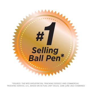 Foto 6 | Bolígrafos De Tinta Bic Round Stic Xtra Life 1.0 Mm Black 144 - Venta Internacional.