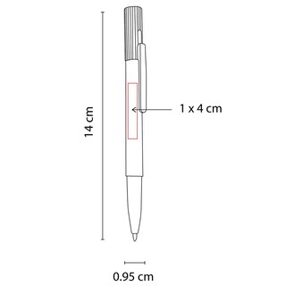 Foto 5 | Bolígrafo/pluma Clas Metalico De Tinta Negra Ideal Para Publicidad