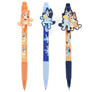 Foto 1 | Bolígrafo Innovative Designs Bluey And Bingo Paquete De 3 Con Clips De Goma - Venta Internacional.