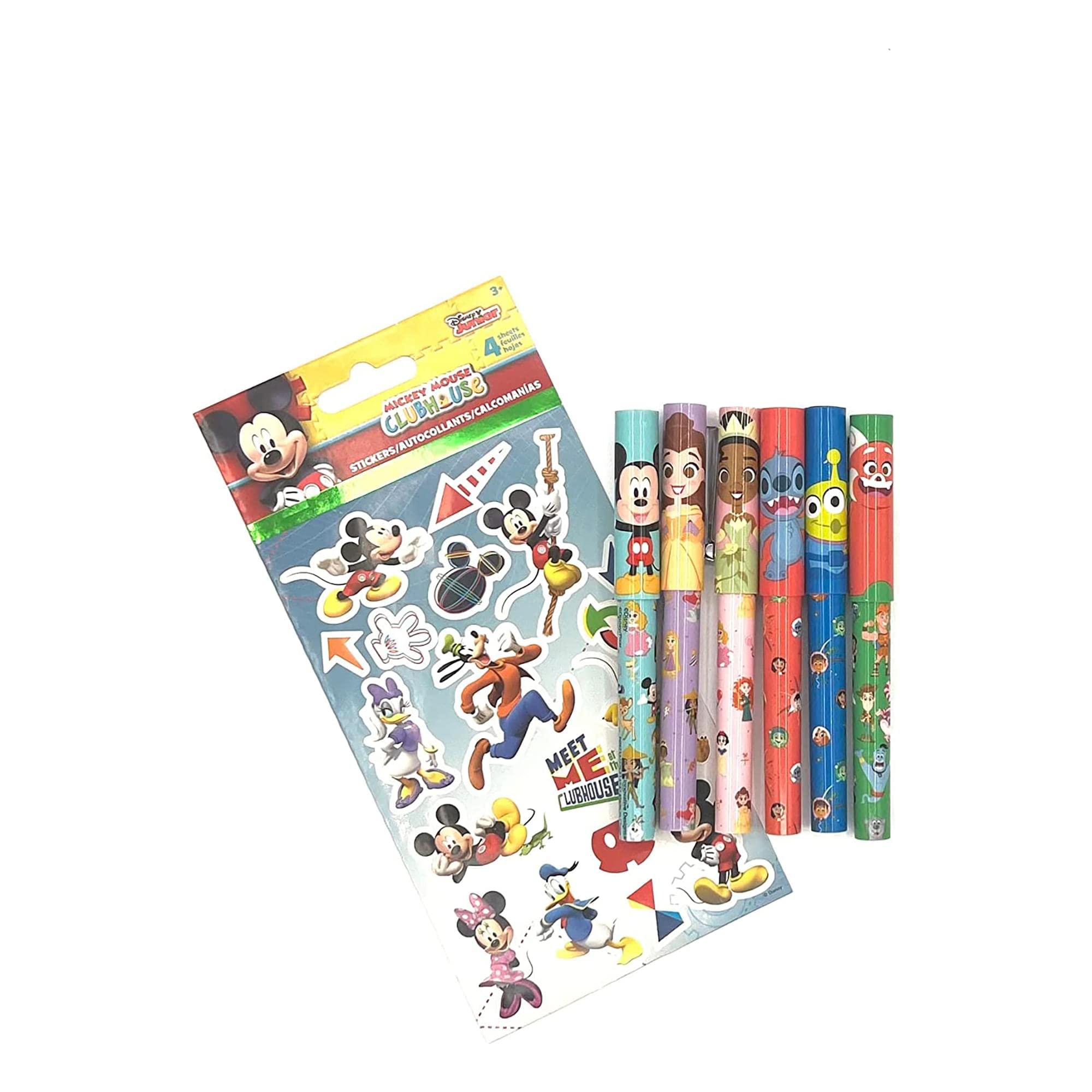 Bolígrafos Coleccionables Para El Centenario De Disney  Paquete De 6 Con Pegatinas - Venta Internacional.