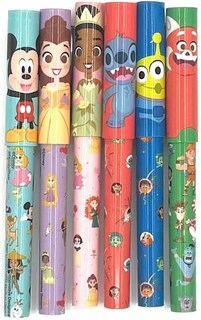 Foto 3 | Bolígrafos Coleccionables Para El Centenario De Disney Paquete De 6 Con Pegatinas - Venta Internacional.