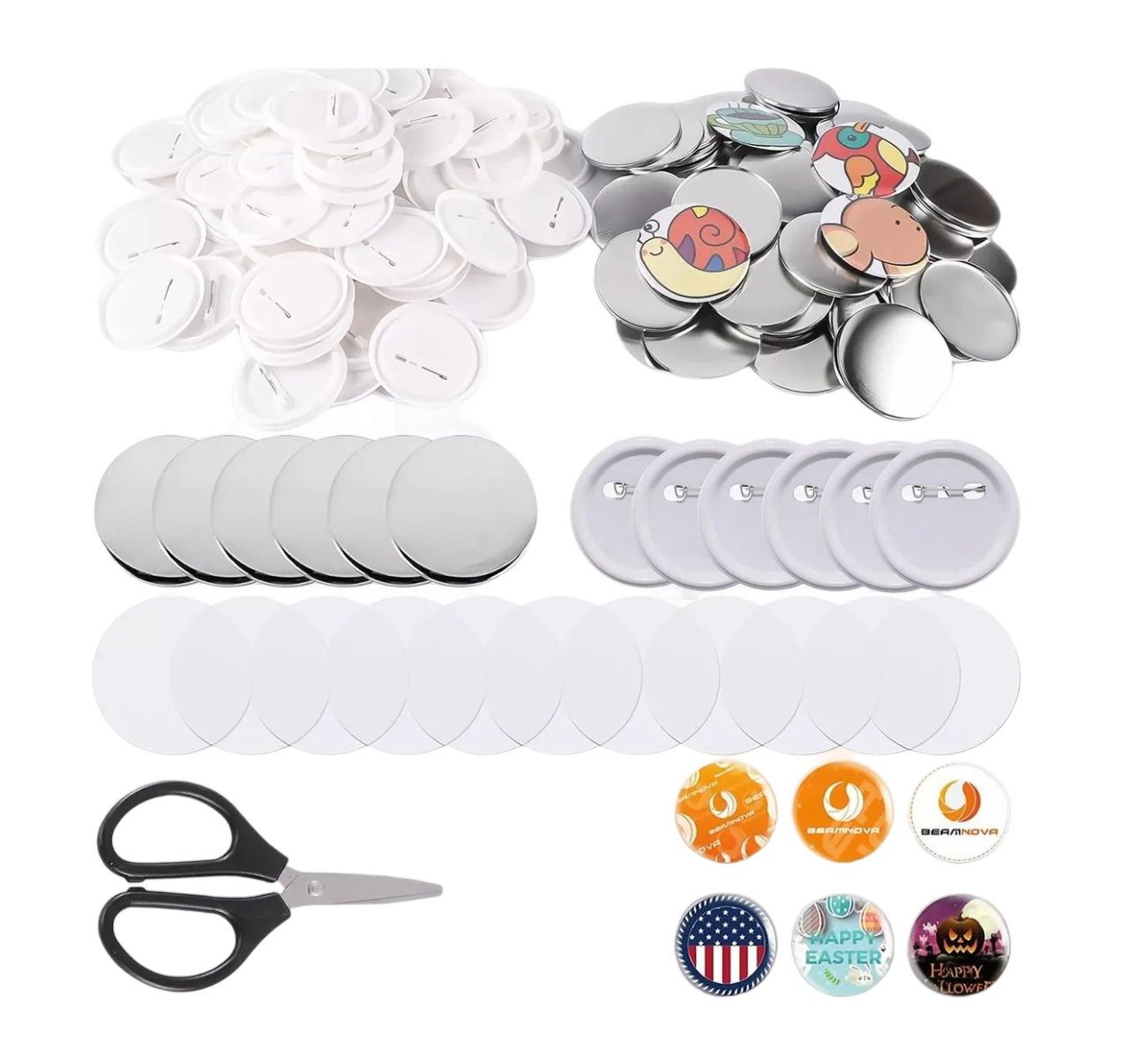 Kit de Fotoboton y Llaveros + Tijeras