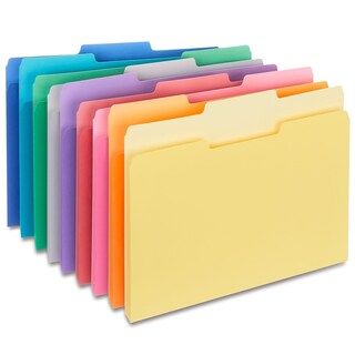 Foto 1 | File Folders Staples 508804, Con 3 Pestañas En La Parte Superior, Color, Letra - Venta Internacional.