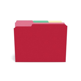 Foto 2 | File Folders Staples 508804, Con 3 Pestañas En La Parte Superior, Color, Letra - Venta Internacional.