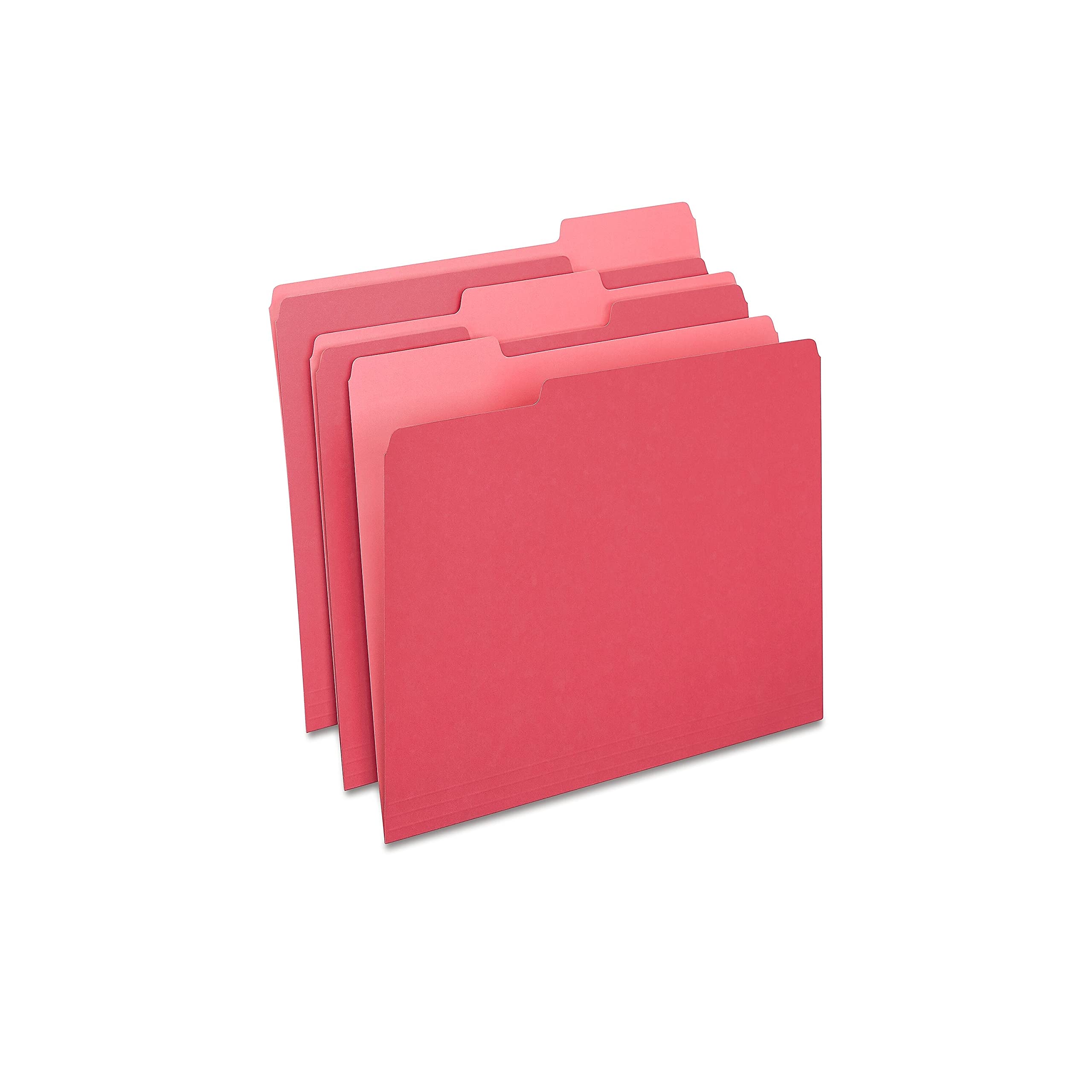 Foto 1 | Carpetas Para Archivos Staples St224519-ccvs, Corte 1/3, Tamaño Carta, Color Rojo 200 - Venta Internacional.