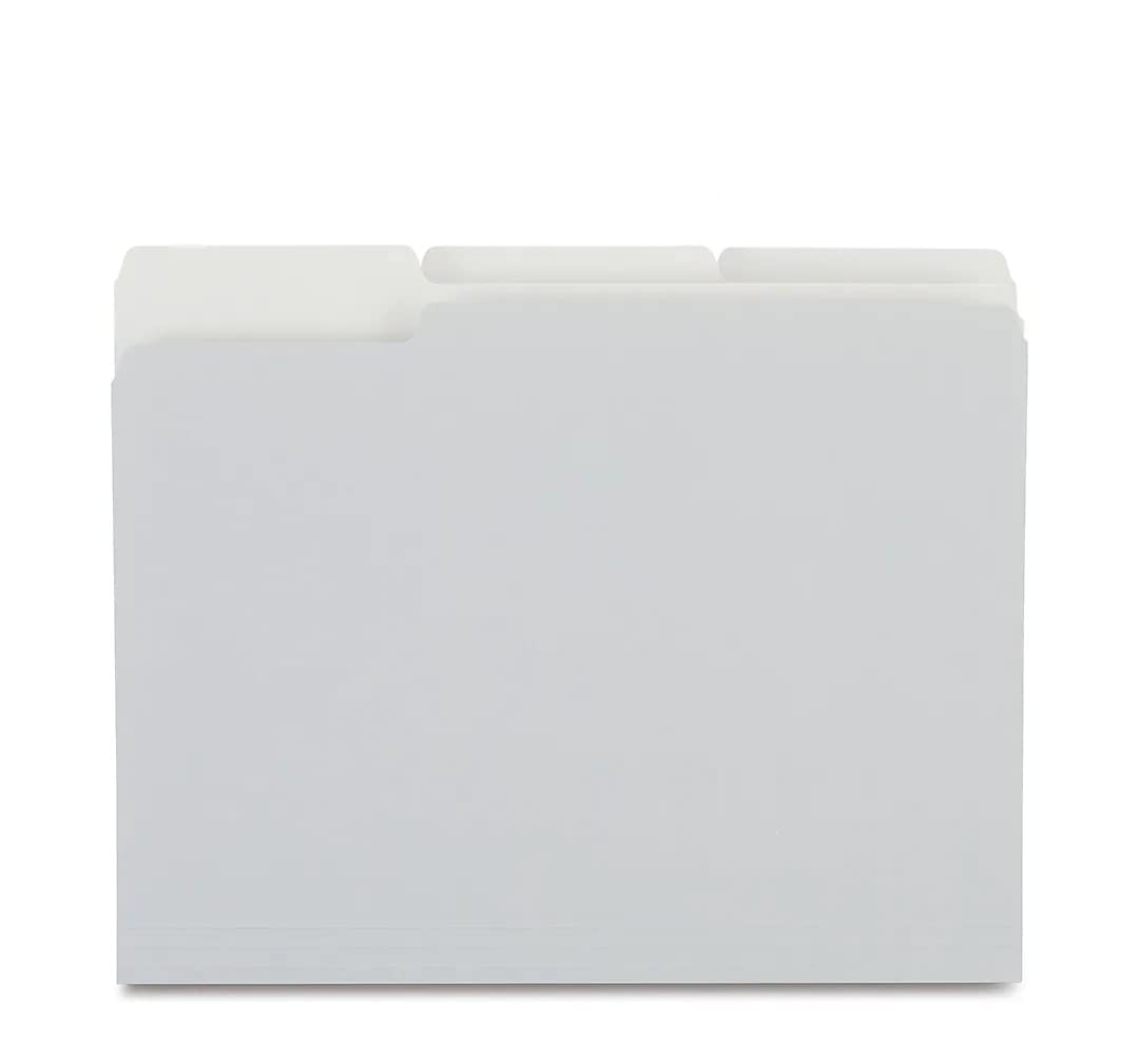 Foto 2 | File Folders Staples 433664, Con 3 Pestañas En La Parte Superior, Color, Letra Gris - Venta Internacional.