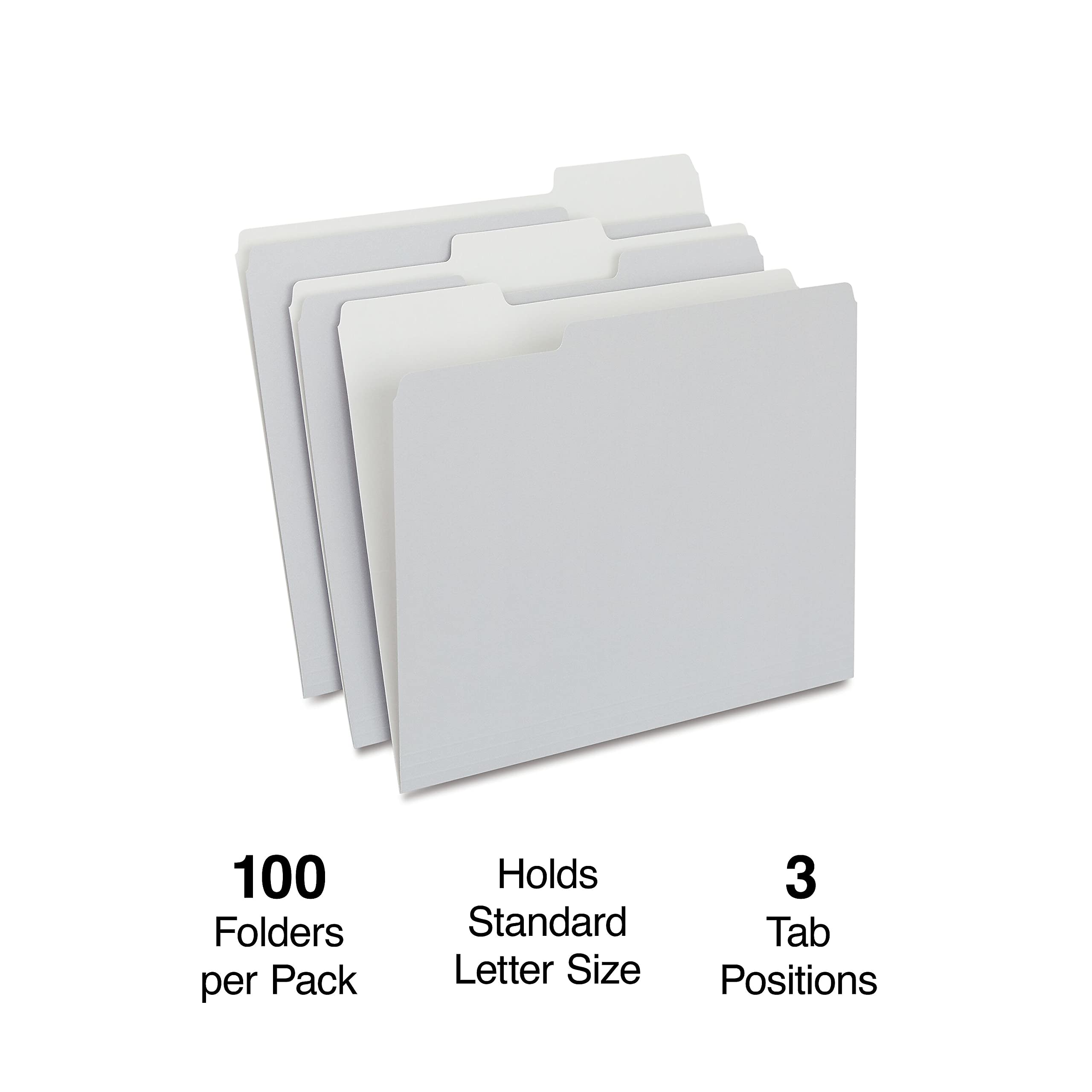 Foto 4 pulgar | File Folders Staples 433664, Con 3 Pestañas En La Parte Superior, Color, Letra Gris - Venta Internacional.
