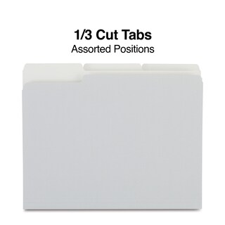 Foto 4 | File Folders Staples 433664, Con 3 Pestañas En La Parte Superior, Color, Letra Gris - Venta Internacional.
