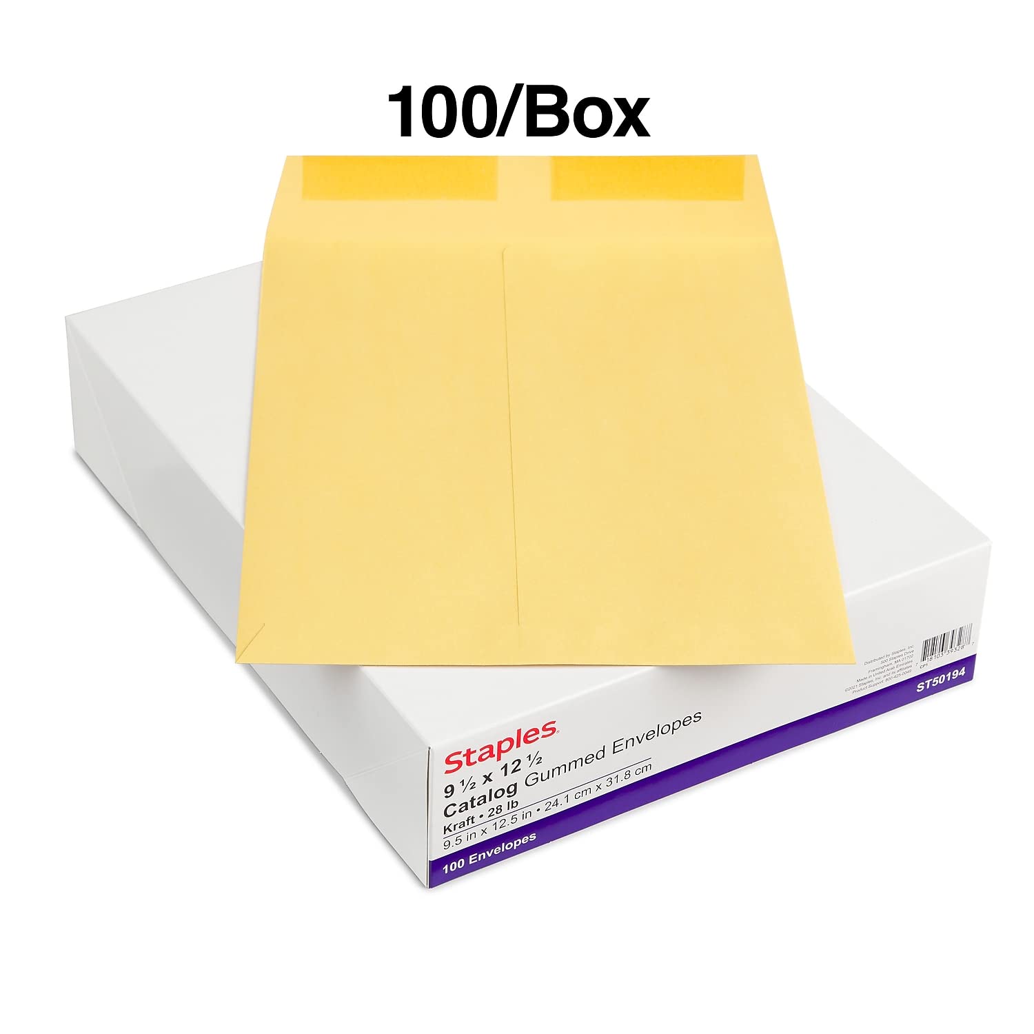 Foto 4 | Catálogo: Sobres Staples 534743, Solapa Engomada Kraft, 9,5 X 12,5 Cm - Venta Internacional.