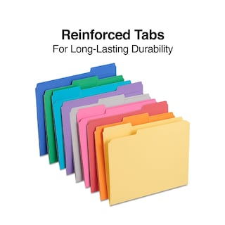 Foto 3 | Carpeta De Archivos Con Grapas, Reforzada, Cortada 1/3, Tamaño Carta, 200 Unidades - Venta Internacional.