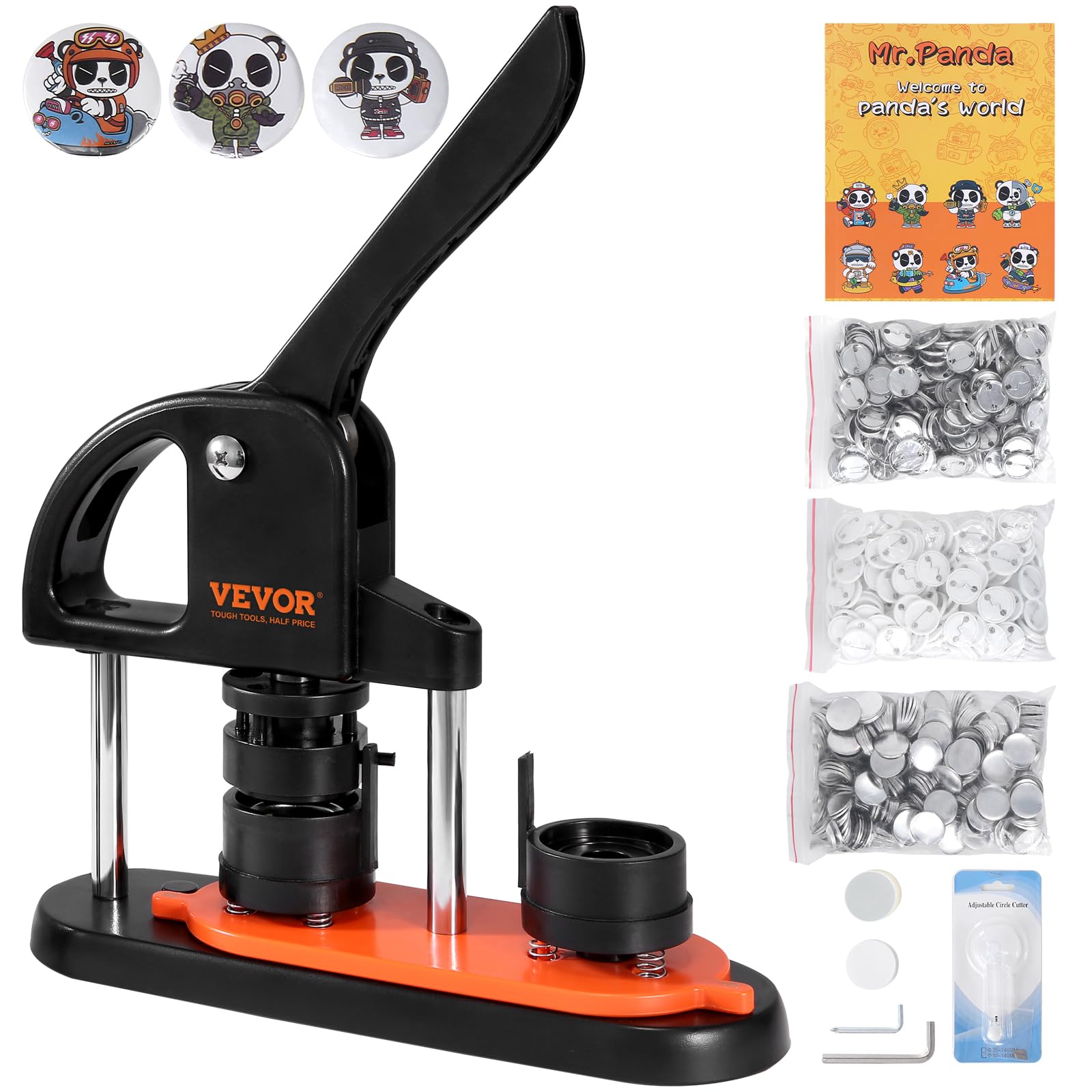 Máquina Para Hacer Botones Vevor 32 Mm/1.25 Pulgadas Con 500 Botones - Venta Internacional.