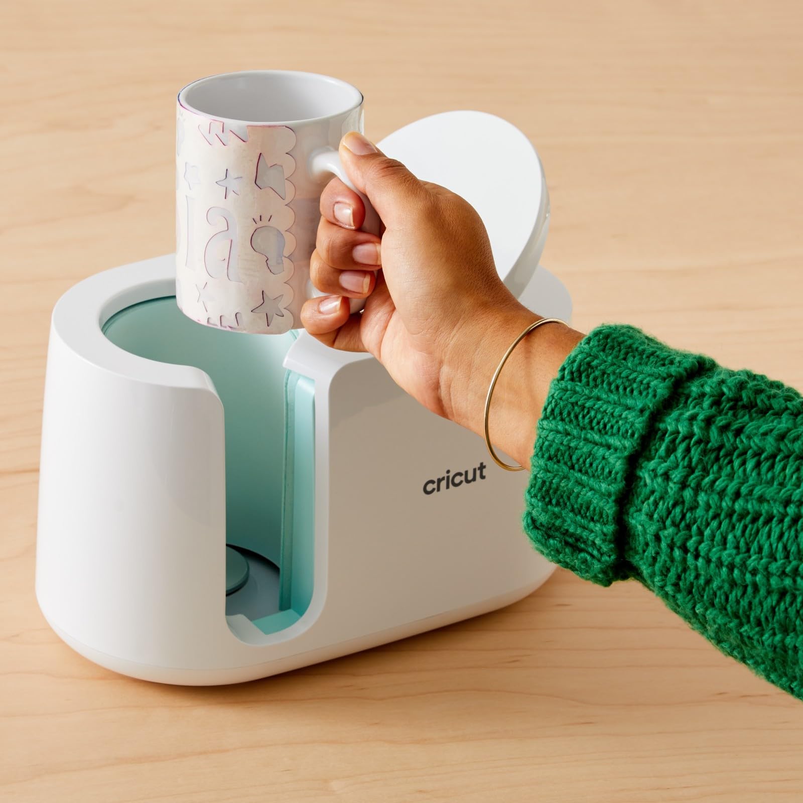 Foto 7 pulgar | Taza Cricut Biselada En Blanco Con Revestimiento Cerámico, 450 Ml, Sublimación, 6 Unidades - Venta Internacional.