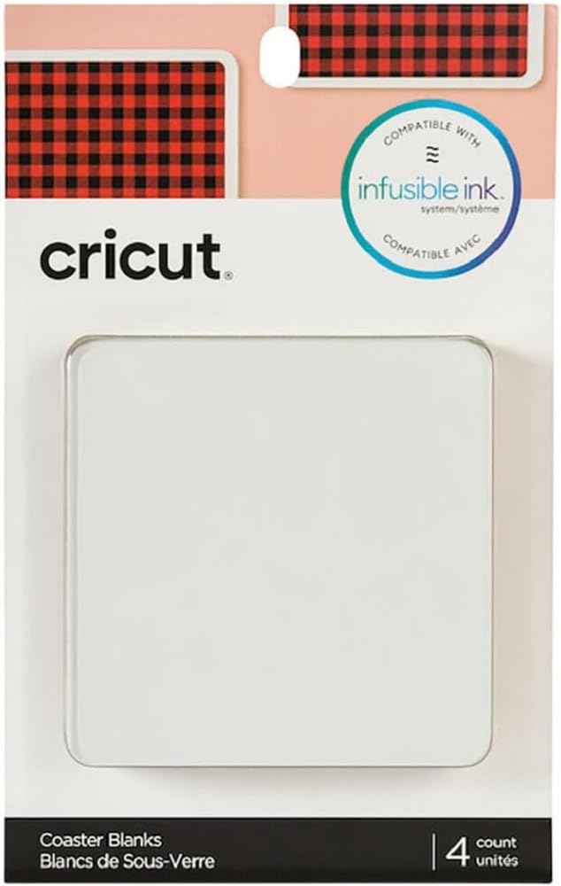 Posavasos Cricut Square Blank White Para Sublimación Y Tinta Infusible - Venta Internacional.