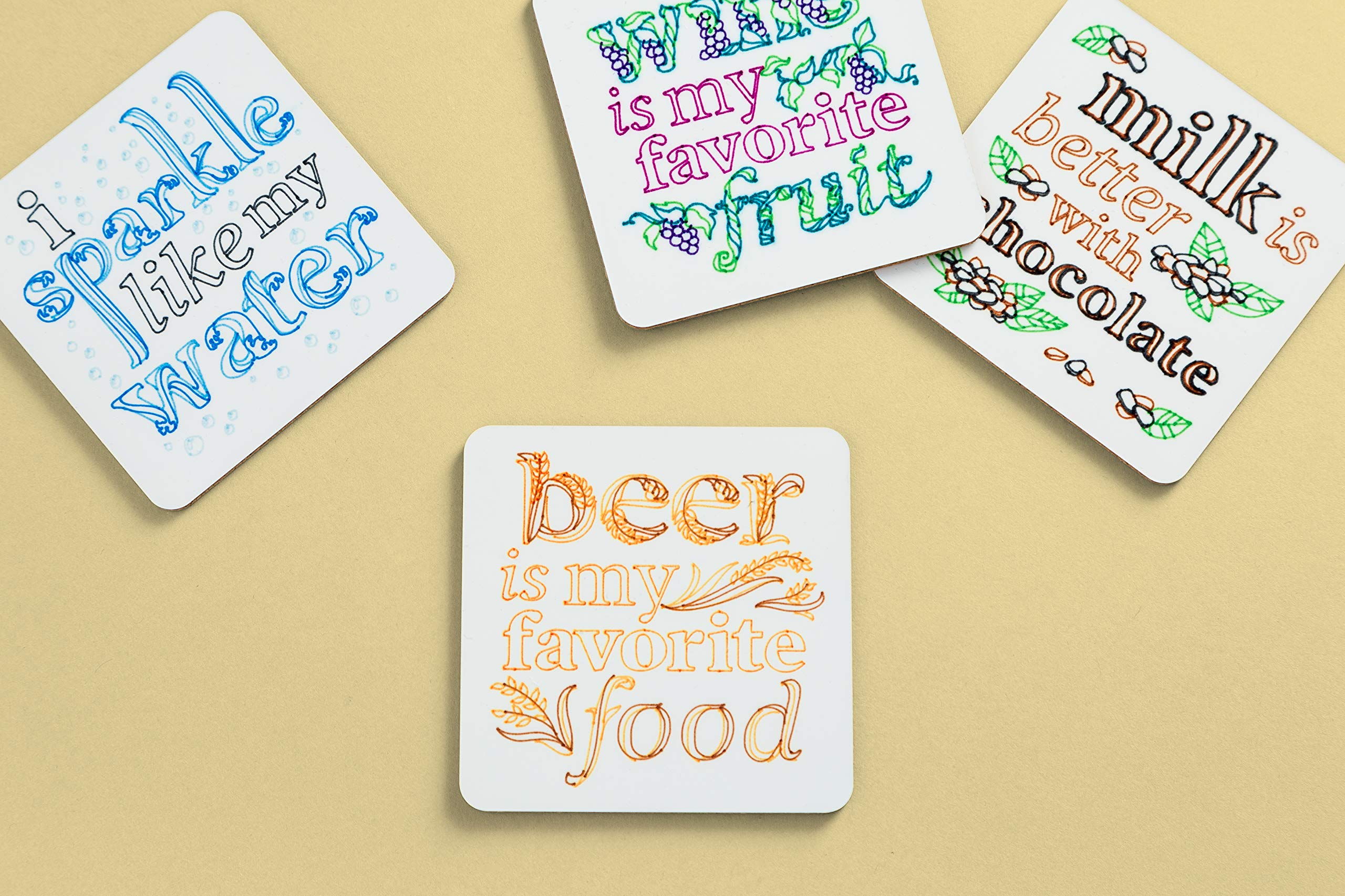 Foto 8 pulgar | Posavasos Cricut Square Blank White Para Sublimación Y Tinta Infusible - Venta Internacional.