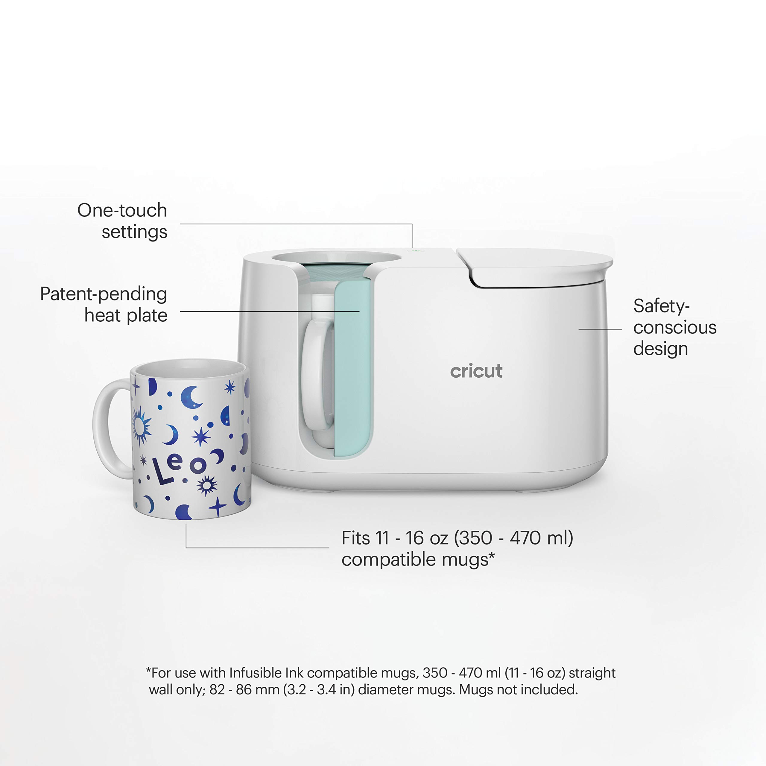 Foto 4 | Prensa Para Tazas Cricut Para Tazas De 325 Ml A 475 Ml - Venta Internacional.