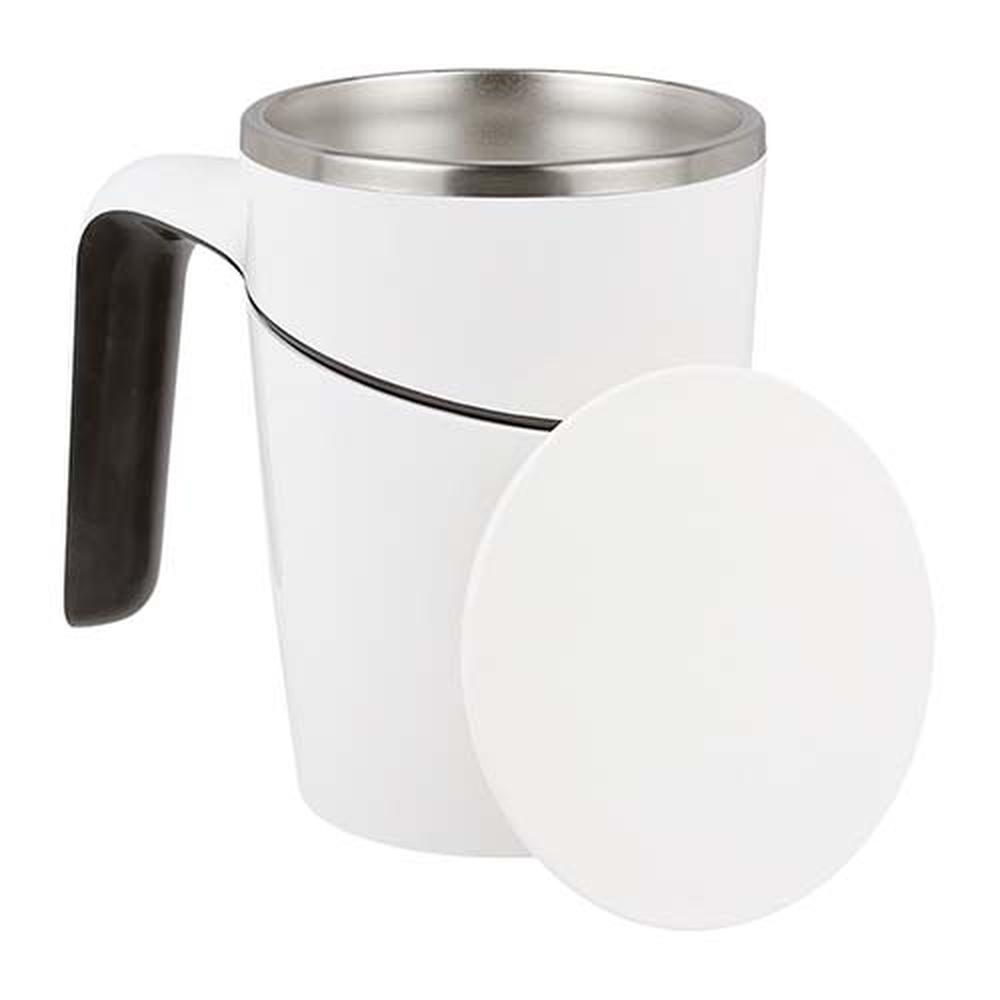 Foto 5 pulgar | Taza Promocional Doble Pared Con Interior Acero Y Tapa Succión-taza