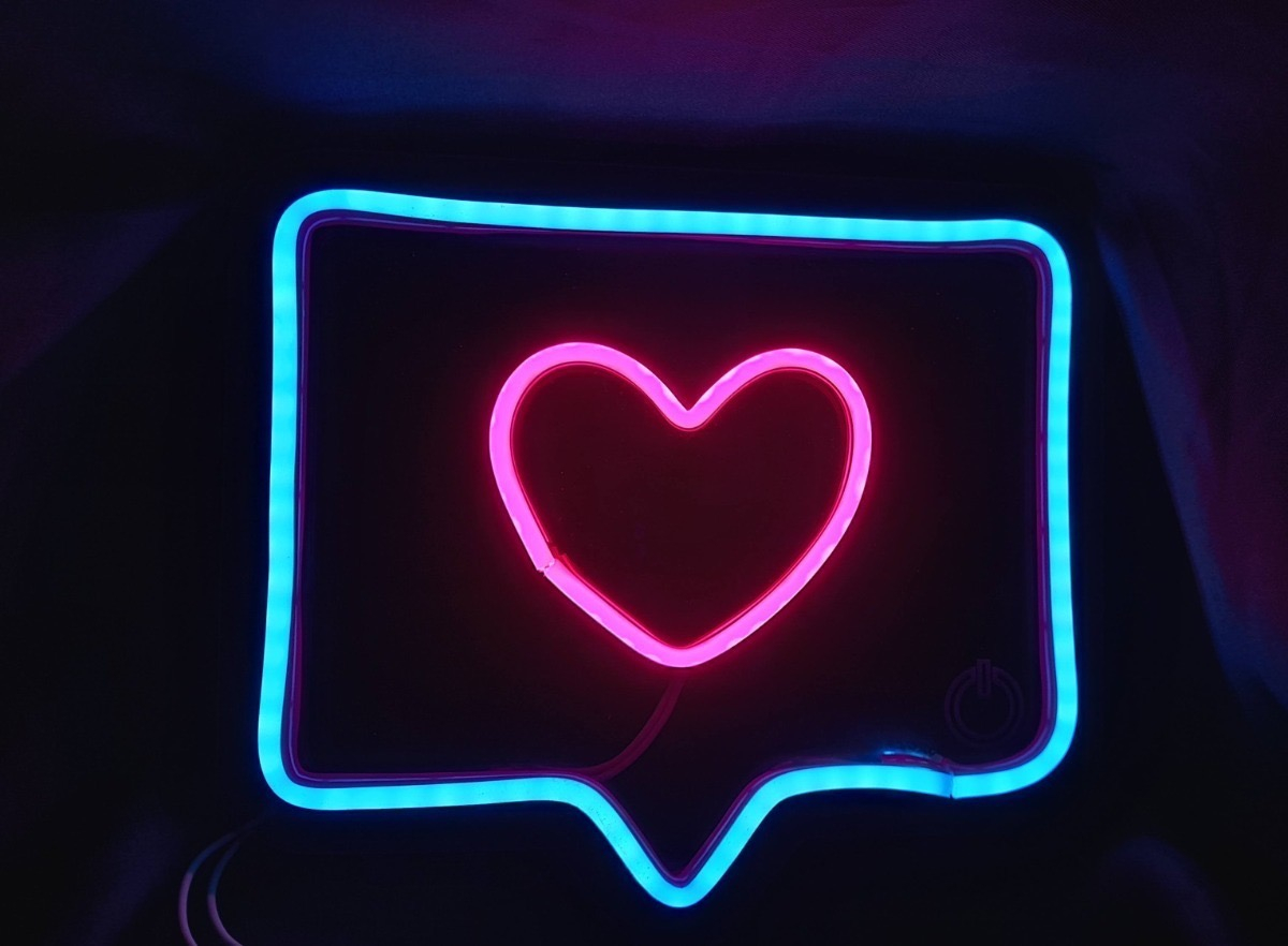 Foto 1 | Letrero Neon Corazón Ultra Brillo Acrilico Grueso Premium