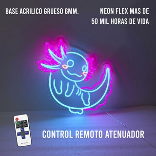 Foto 2 | Letrero Neón Lindo Ajolote con Control Atenuador 40 cm