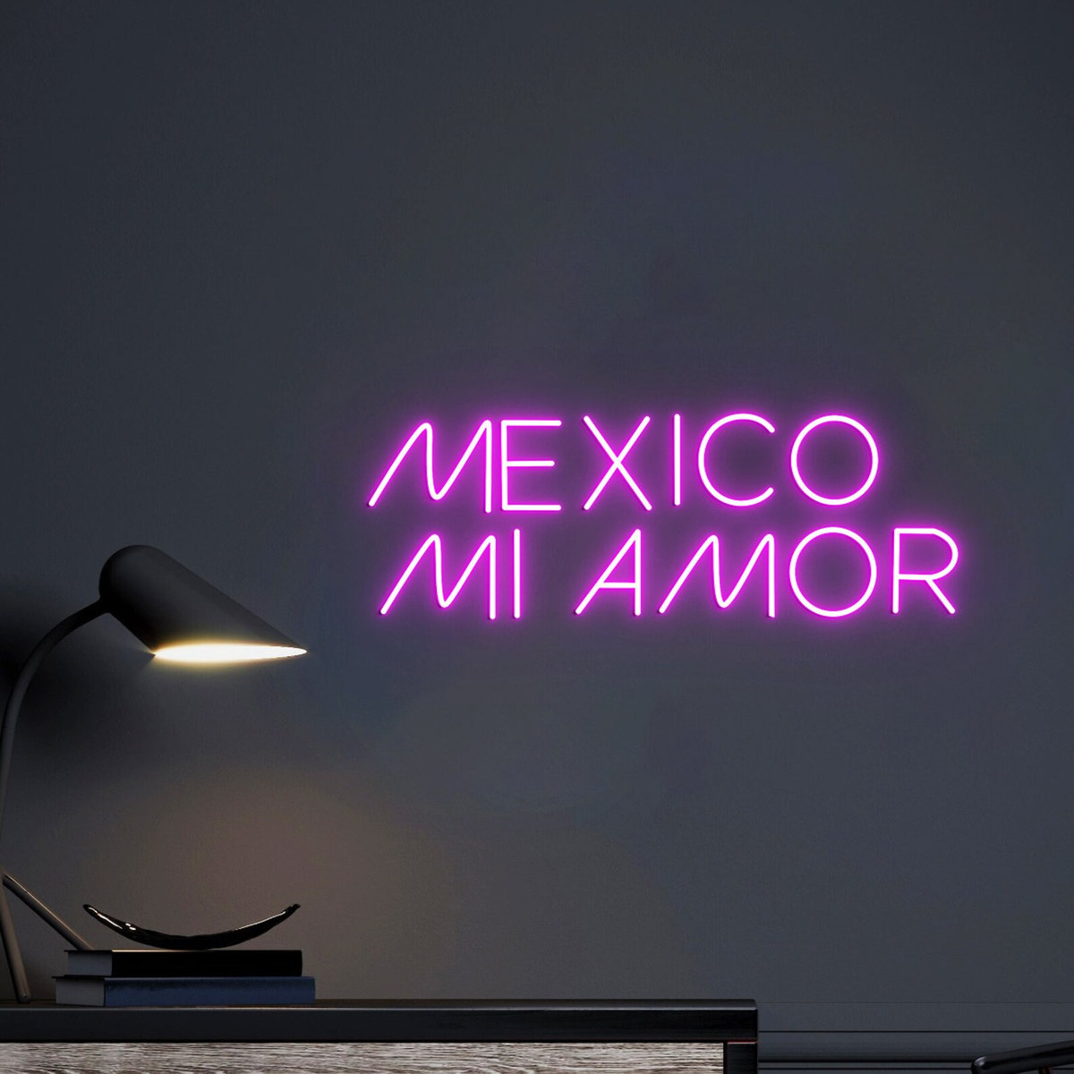 Foto 2 | Letrero Luz Neón "México Mi Amor" con Control Remoto 16x50 cm