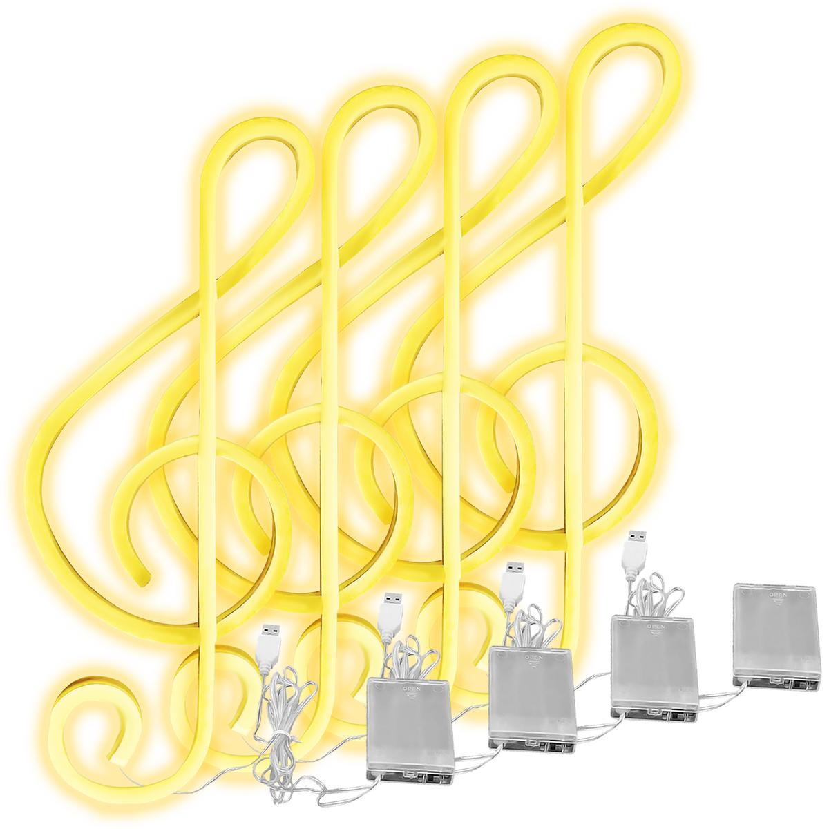 Foto 3 pulgar | Tira Neón Led Ventdepot Mxmoa-004 4piezas Amarillo
