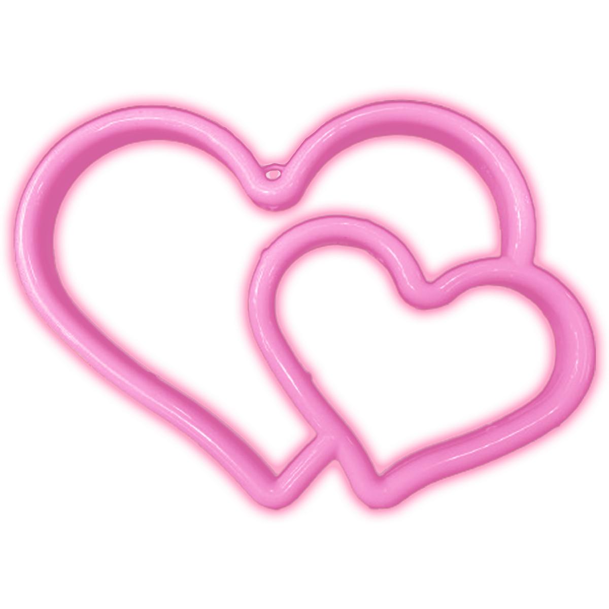 Foto 2 pulgar | Neón De Corazones Rosas Ventdepot Mxpvl-001 1pieza Rosa