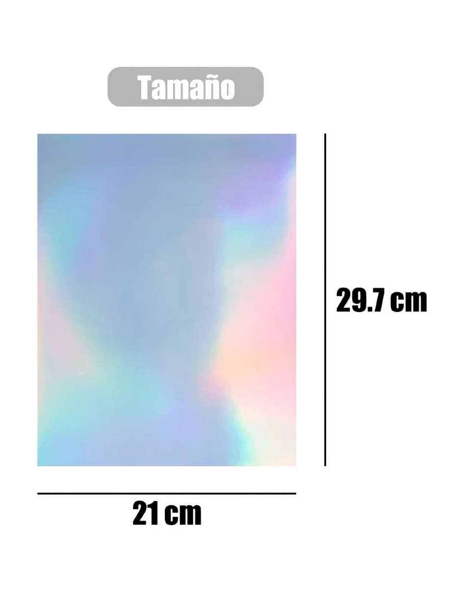 Foto 4 pulgar | 32 Hojas Holografico Vinilo Adhesivo Para Impresión + Gratis Termo Güish De Regalo