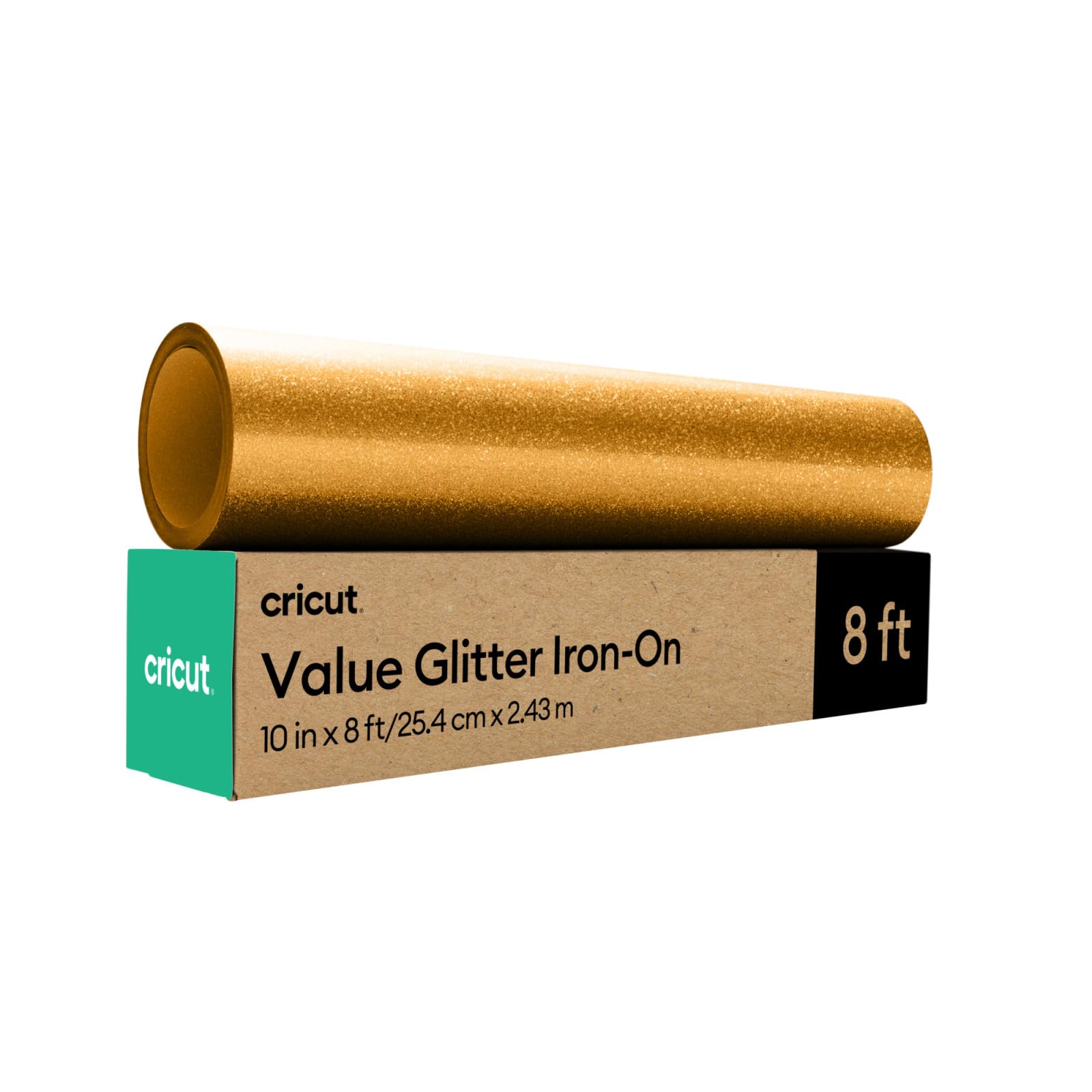 Foto 2 pulgar | Vinilo De Transferencia De Calor Iron On Htv Cricut Value Glitter Gold - Venta Internacional.