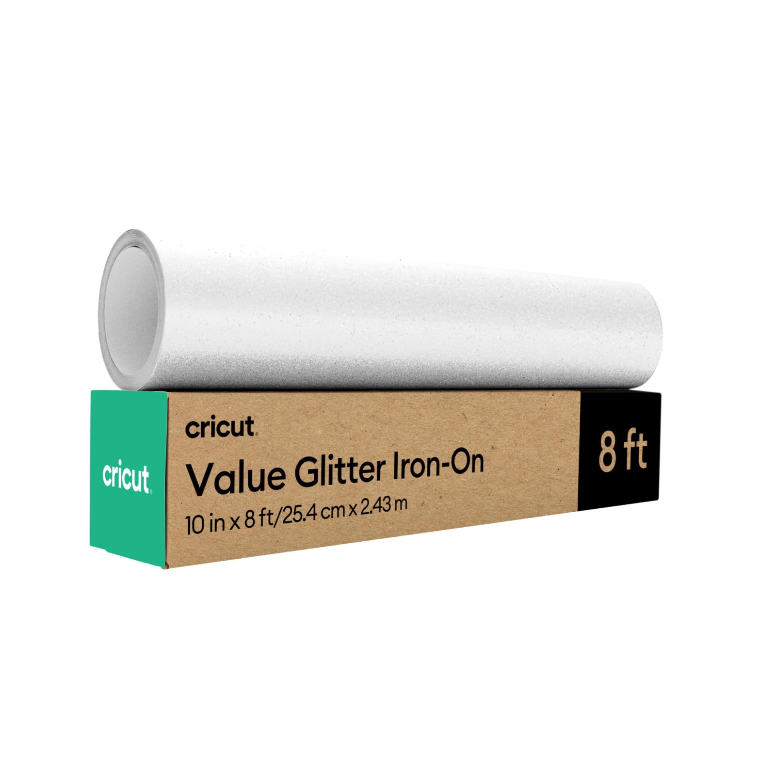 Foto 1 | Vinilo De Transferencia De Calor Iron On Htv Cricut Value Con Purpurina, Blanco - Venta Internacional.