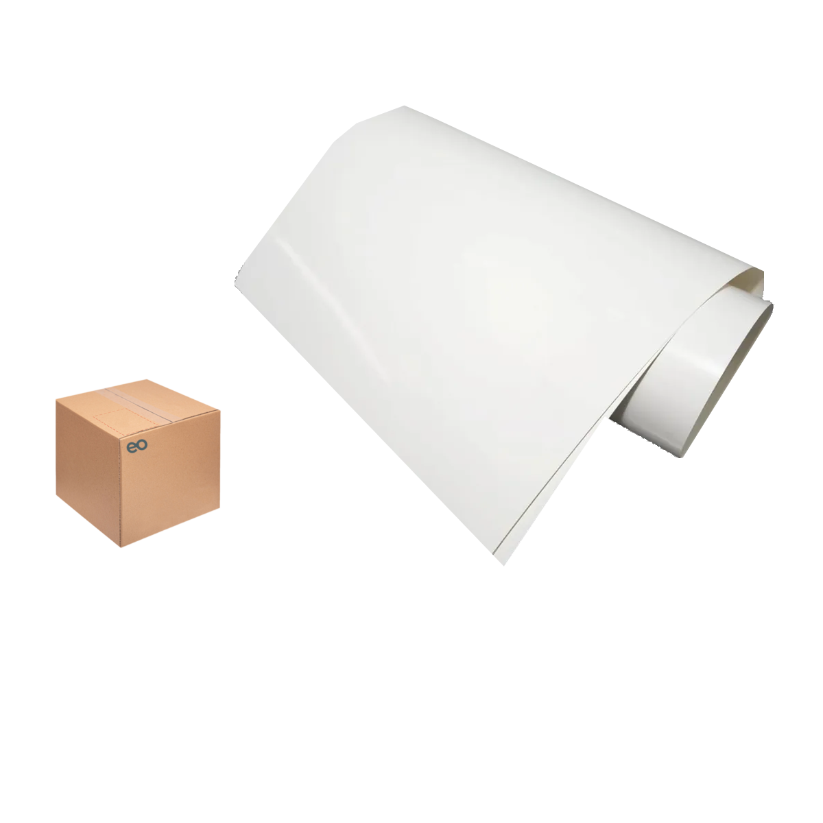 Foto 1 | Dos Pliegos De Vinil Adhesivo De Calidad 30cm Eo Safe Imports Esi-20459 Blanco Mate