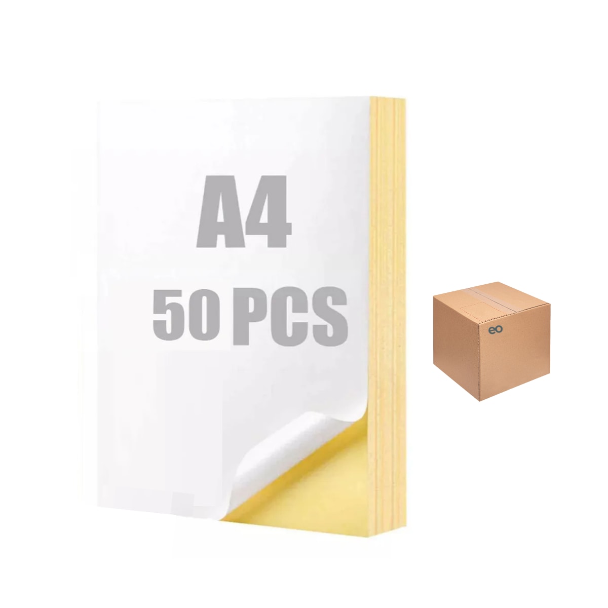 50 Hojas Papel Fotográfico Autoadhesivo Para Impresoras De Chorro Eo Safe Imports Esi-20481 Blanco $519