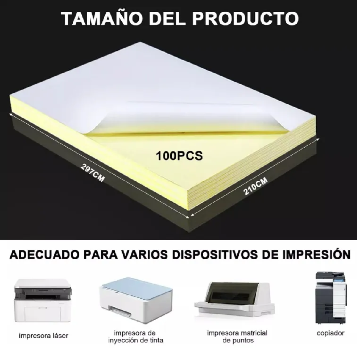 Foto 3 pulgar | 50 Hojas Papel Fotográfico Autoadhesivo Para Impresoras De Chorro Eo Safe Imports Esi-20481 Blanco