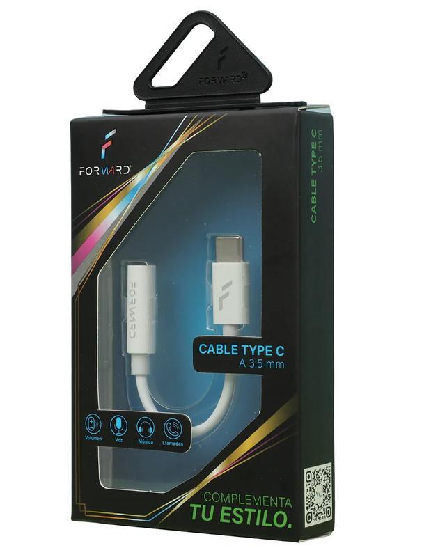 Foto 3 | Cable Forward Tipo C A 3.5mm Color Blanco