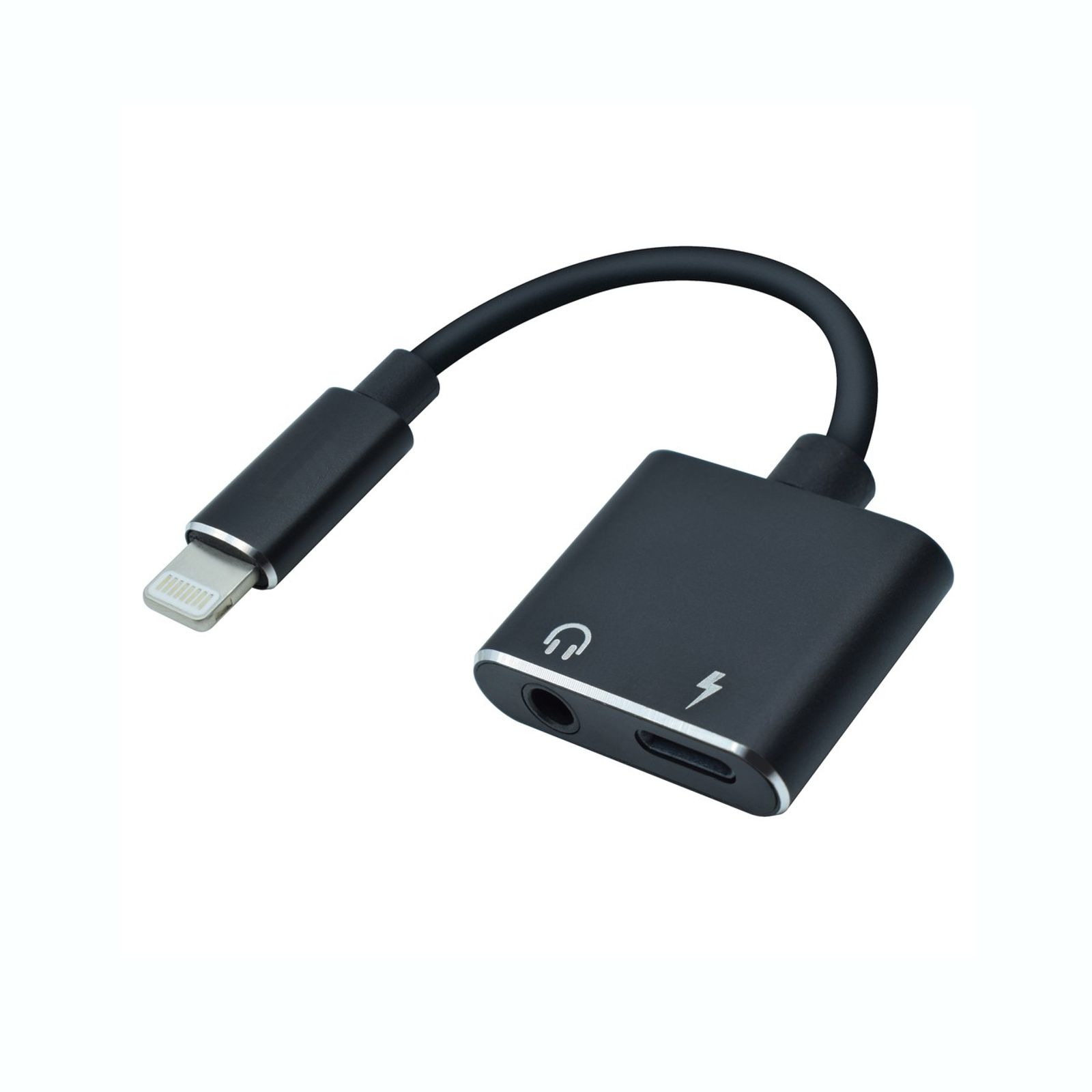 Foto 2 | Adaptador De Carga Y Audio Auxiliar 3.5mm Buytiti para IPhone/IPad Lighning Aup01 color Negro