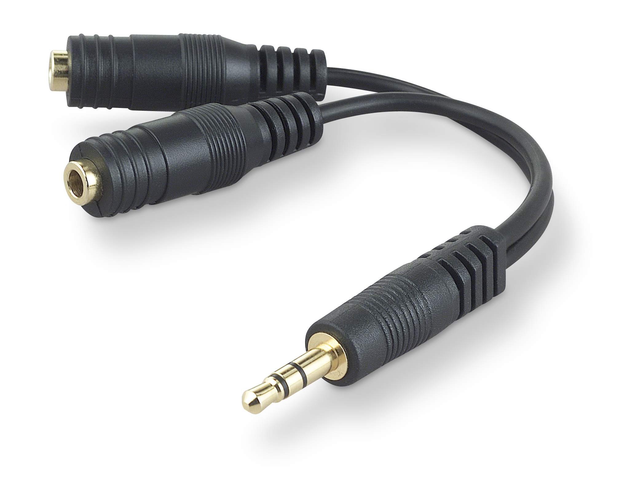 Divisor De Cable De Audio Belkin F8v234, Altavoz Aux De 3,5 Mm, Negro - Venta Internacional.