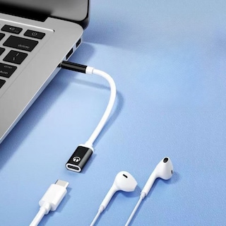 Foto 3 | Cable Adaptador De Audio Para Auriculares Con Convertidor Tipo C A Conector De 3,5 Mm - Venta Internacional.