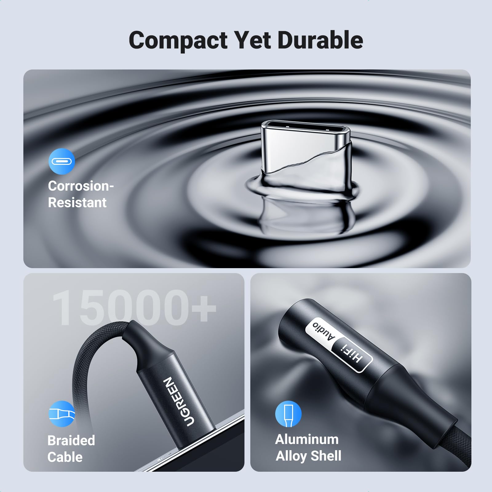 Foto 7 pulgar | Adaptador de Audio Usb C a 3,5 Mm Ugreen Hi-res 32 Bits/384 Khz - Venta Internacional