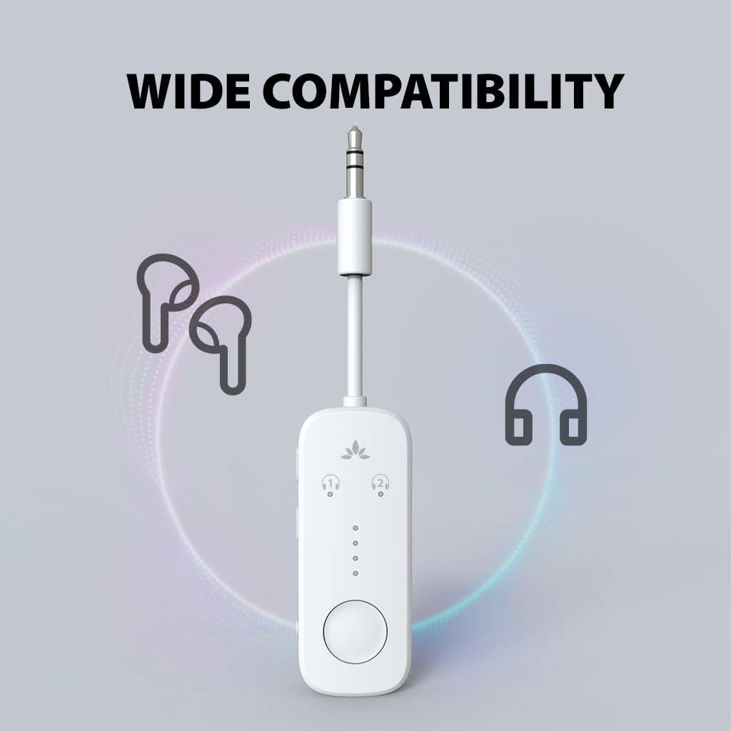 Foto 5 pulgar | Adaptador Bluetooth 5.3 Avantree Relay Para Avión Y Tv - Venta Internacional.