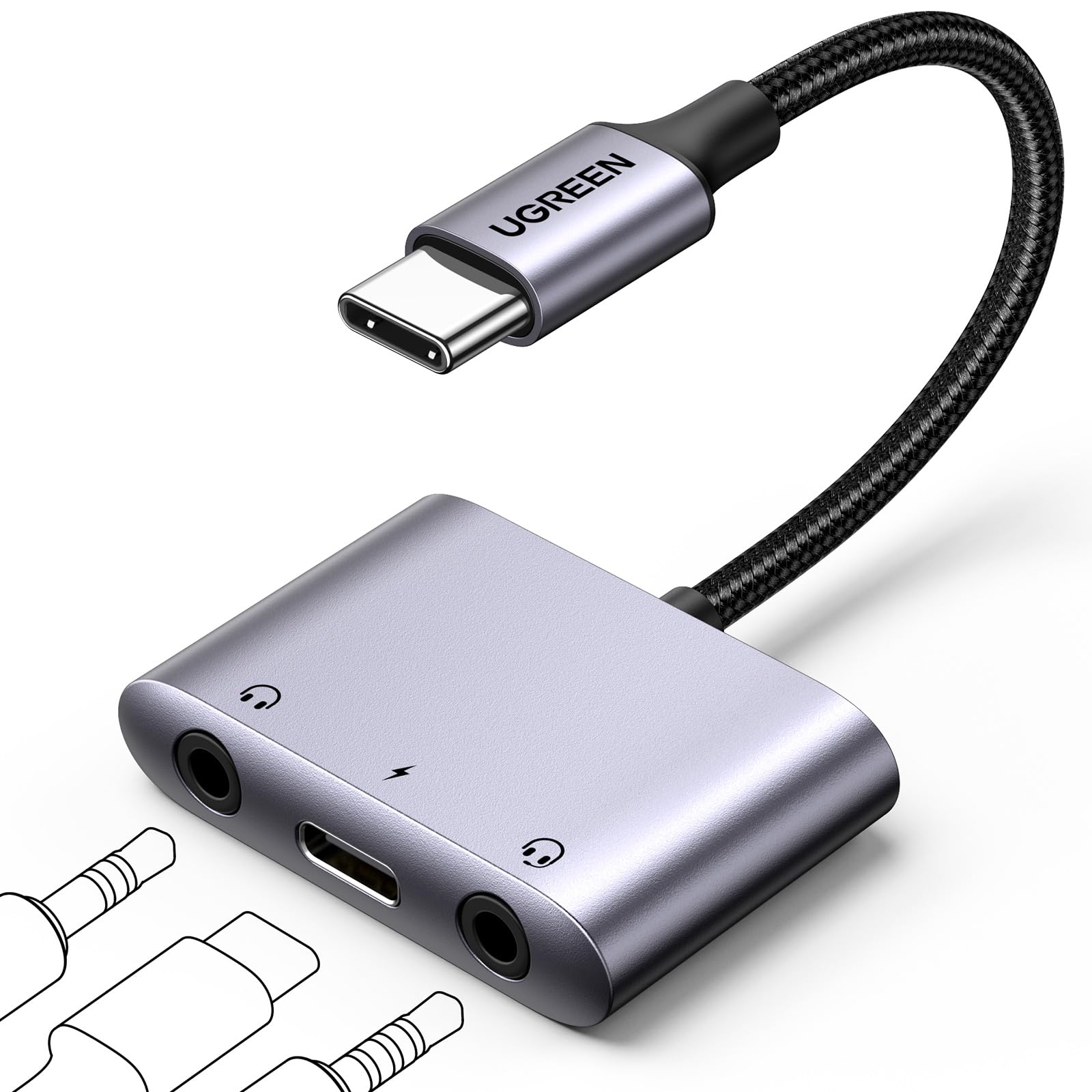 Foto 7 pulgar | Divisor De Auriculares Ugreen De 3,5 Mm, 2 Hembras A 1 Macho Con Usb-c - Venta Internacional.