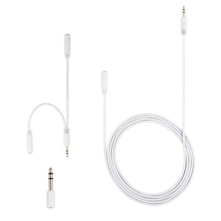 Foto 1 | Kit Adaptador Para Auriculares Ge, Cable De Extensión Estéreo De 3,5 Mm, Blanco - Venta Internacional.