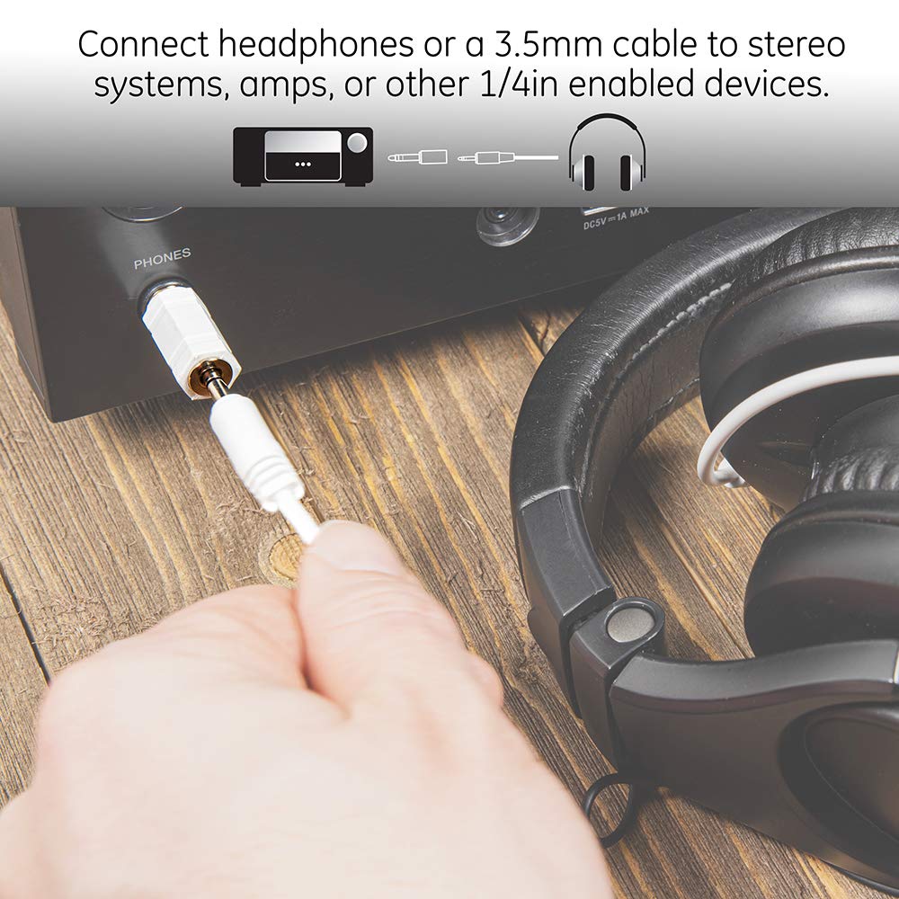 Foto 5 pulgar | Kit Adaptador Para Auriculares Ge, Cable De Extensión Estéreo De 3,5 Mm, Blanco - Venta Internacional.